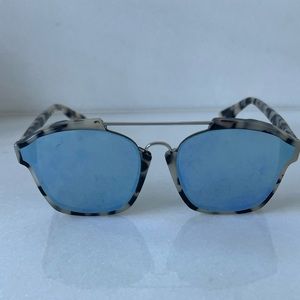 Dior silver metallic sun glass
